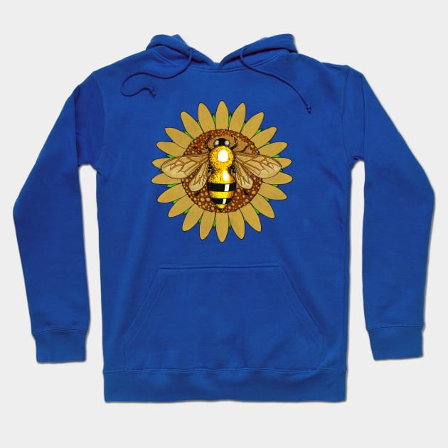 Flower Bee Hoodie by wrg_gallery